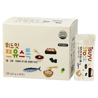 위드잇 가루형 쯔유스톡 30p, 120g, 1개, 쯔유맛