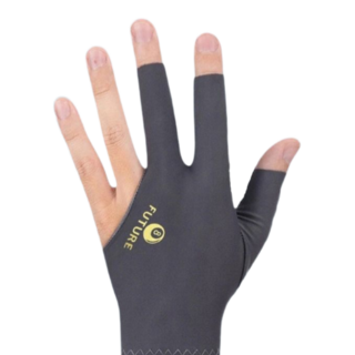 넥솔라 편안한 그립감 미끄럼방지 세손가락 당구 장갑 왼손착용, 그레이, 1개