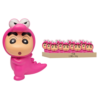 Pop-Smile 卡滋 蠟筆小新爆米花造型桶 鱷魚阿山款, 50g, 12個