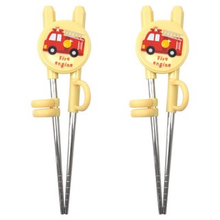 kitchen U 噗噗車 第1階段 學習筷, 淺黃色, 2個