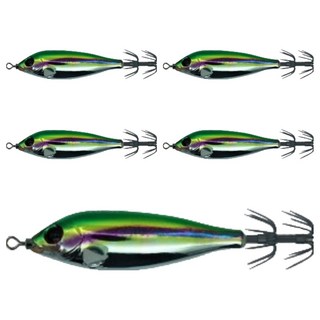 NIKEN Ika Kid 雷射短爪章魚花枝章魚 K-mura 水平木蝦 63mm, 5個, 4.5g, 09 雷射金龜