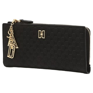 DAKS 男女通用 Louis DD Logo 牛皮纖薄雙摺長夾