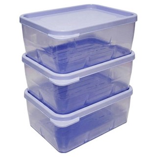 uh homedeco 冷凍專用纖薄密封容器 1號, 3個, 330ml