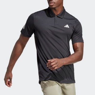 adidas 愛迪達 男款 Club 3 條紋 Polo 短袖衫 HS3269