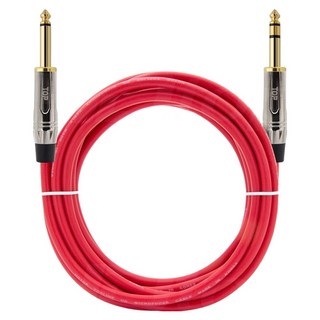 HDtop 5.5 Mono TO 5.5 3極 Stereo 音源線 15m, 金屬紅, 1個, HT-TP4282