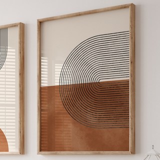 CJM 幾何牆面藝術 抽象海報 50 x 75 cm