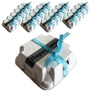 티나피크닉 부활절 4구 케이스 20p 스티커 20p 리본 20p, 그레이, 1개