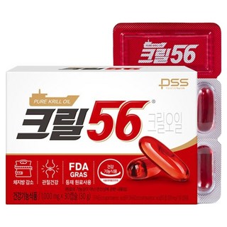 Krill56 磷蝦油 1000mg, 30錠, 1個