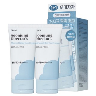 에뛰드 순정 디렉터 무기자차 선크림 1+1 SPF50+ PA++++, 100ml, 1개