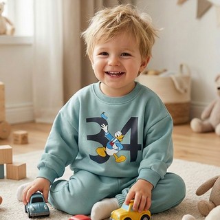 LITTLE RABBIT D 彩色棒數字 迪士尼 上下衣套裝