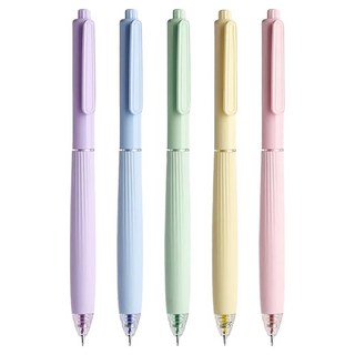 모던앳 노크식 파스텔 컬러 젤펜 0.5mm 5종 세트, 크림, 1세트