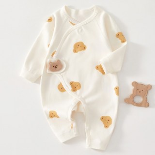 베베니즈 신생아용 동물벨크로 배냇 긴팔 우주복