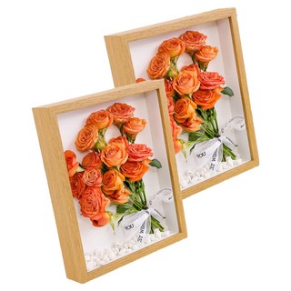 Teribo DIY乾燥花木框, 2個, 款式5