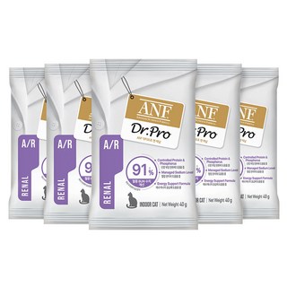 ANF 닥터프로 캣 처방식 사료 샘플, 40g, 5개, 신장