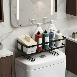 Join Made 馬桶上方收納整理衛生紙架, 黑色, 1個