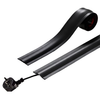 엔더 잘붙는 전선정리 고정 몰딩, 블랙, 1개