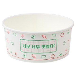 Inp 圓形紙容器 超級美味 16.5 x 14.5 x 7 cm, 20個, 1入