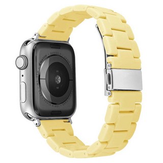 JELLY.TIGER Apple Watch 粉彩糖果積木錶帶 42 / 44 / 45 / 46 / 49mm, 檸檬黃, 1個