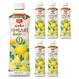 동원보성홍차 아이스티 제로 레몬, 500ml, 6개