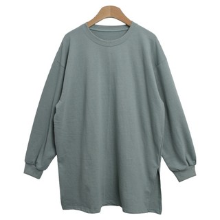 Andaromi 女款寬鬆側邊開衩長版T恤