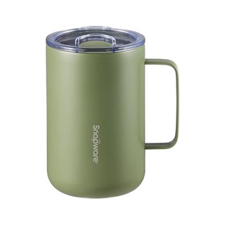 Corelle Brands 康寧餐具 輕瓷不鏽鋼保溫保冰辦公杯, 藤蔓綠, 620ml, 1個