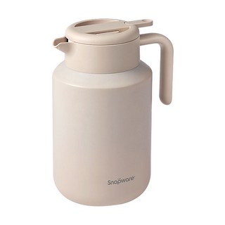 Corelle Brands 康寧餐具 不鏽鋼真空保溫壺, 1個, 奶油杏, 2.4L