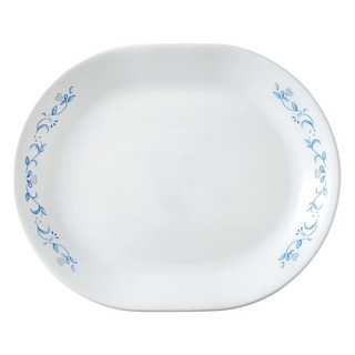 Corelle Brands 康寧餐具 腰子盤, 鄉野藍, 1個