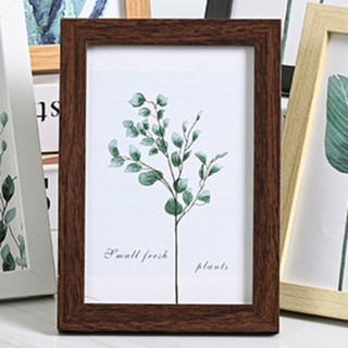 뎁시스 나무 프레임 액자, 1개, 진한 브라운