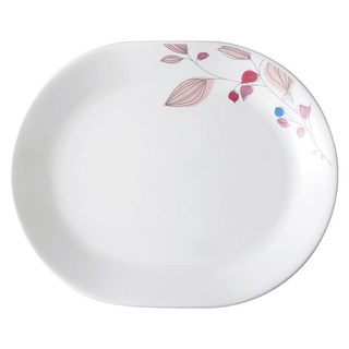Corelle Brands 康寧餐具 腰子盤, 嫣紅微風, 1個