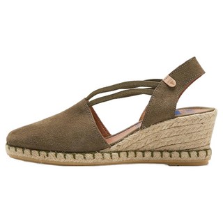 VERBENAS 女款Myca麂皮楔型跟涼鞋, 卡其色, 230