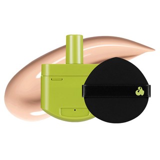 unleashia 顏礫星涯 緞面健康綠氣墊粉底補充蕊 15g, 21N 持久膚色, 1個