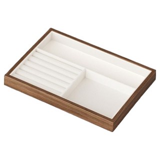 마켓피오 홈 고급 호두나무 모던 보석 진열 트레이 타입2, 1개