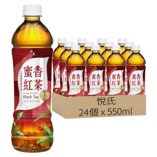 悅氏 蜜香紅茶 無糖, 24個, 550ml