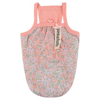 핑카홀릭 반려동물 블로써미 꽃무늬 나시 티셔츠 TT7910, 핑크, 1개