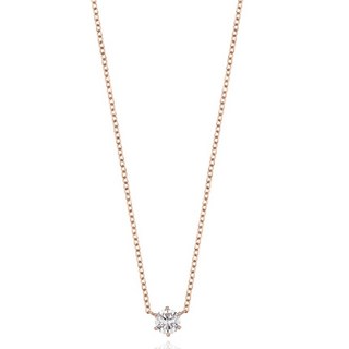 Lloyd 女款 0.3 6爪鑽石18K金項鍊