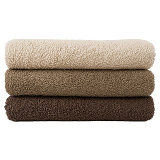 non-no 儂儂 蓬鬆感毛巾 3入組, 拿鐵咖, 1套