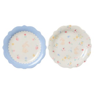 Modern House Happy Spring 美耐皿花朵盤 2件組, 混合色, 1套, 盤子 2入