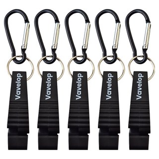 바벨롭 카라비너 장갑클립 블랙 대형, 5개