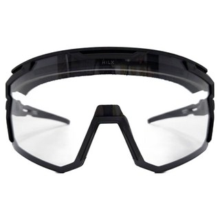 HILX 武士 變色鏡片 MTB 自行車 雪板 滑雪 護目鏡 HILX HSM03901, 霧面黑, 1個