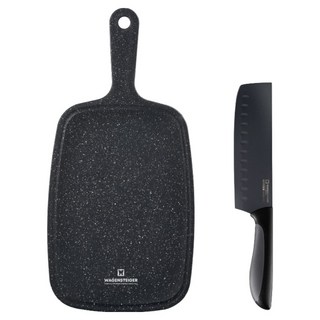 바겐슈타이거 블랙 칼도마 2종 세트, 1세트, 야채 식도 + 마블 핸디도마 소