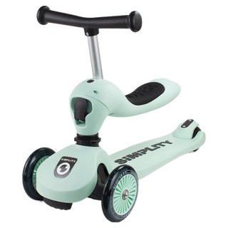 SIMPLITY 아동용 2in1 킥보드, 민트, 1개