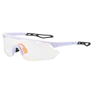 쿠엔제이 스마트 변색 스포츠 보호안경 선글라스, 화이트 변색핑크, 1개