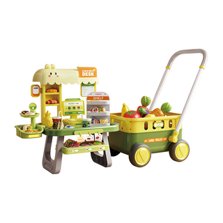 PLAYFUL TOYS 頑玩具 推車收銀機組, 綠色, 1套