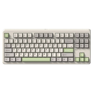 에프엘이스포츠 가스켓 마운트 블루투스 유무선 기계식 텐키리스 키보드 저소음 파도축, Cream Matcha, FL-ESPORTS X80, 제조사축