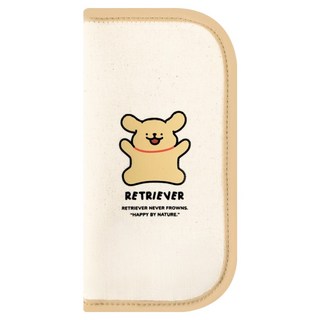 몰티즈 멀티 펜슬 파우치, 1개, 리트리버