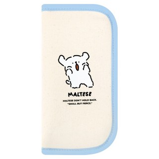 몰티즈 멀티 펜슬 파우치, 1개, 스카이블루