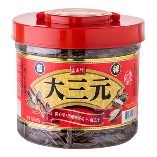 盛香珍 吉祥大三元禮桶 開心果 + 焦糖瓜子 + 南瓜子, 950g, 1個
