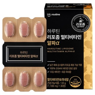하루틴 멀티비타민 미네랄 알파a 33g, 1개, 30정