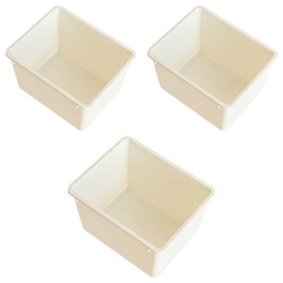 루나스토리 모듈형 낮은 아기 수납 거실책장 전용 대용량 바구니, 크림, 1단