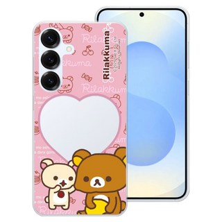 리락쿠마 컬러 프레임 투명젤리 휴대폰 케이스